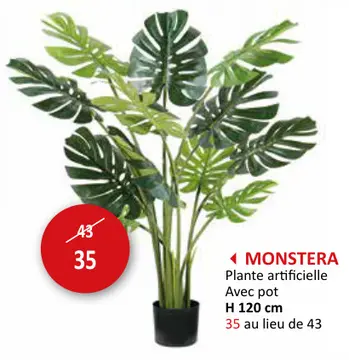 Offre: Monstera Plante artificielle