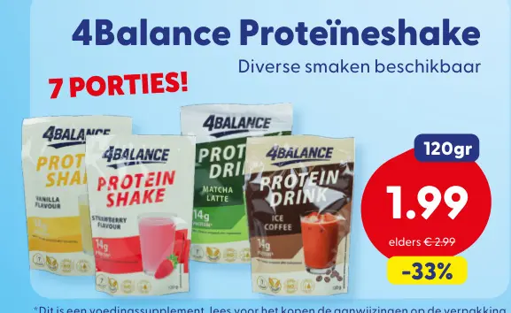 Aanbieding: Proteïneshake