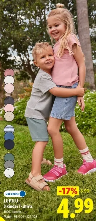 Aanbieding: 3 kinder T-shirts