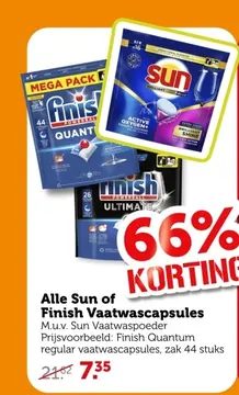 Aanbieding: Alle Sun of Finish Vaatwascapsules
