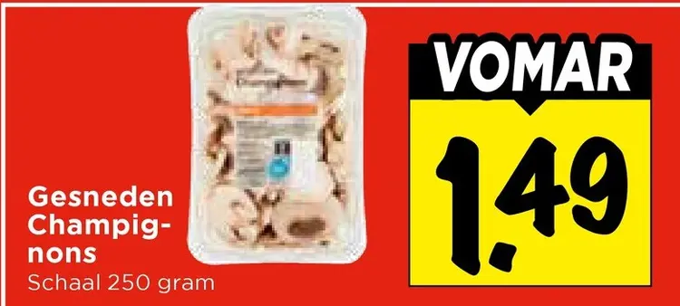 Aanbieding: Gesneden Champignons