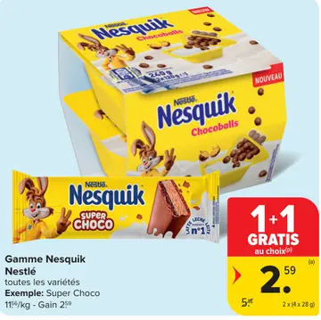 Offre: Gamme Nesquik