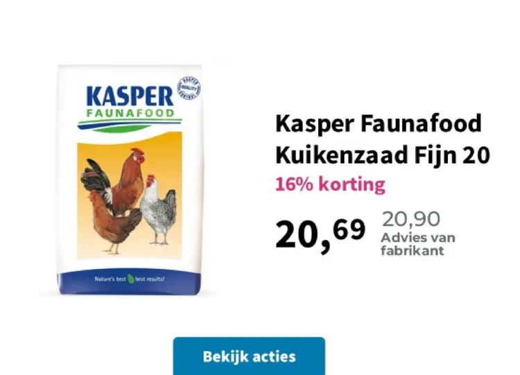 Promotie: Kasper Faunafood Kuikenzaad Fijn