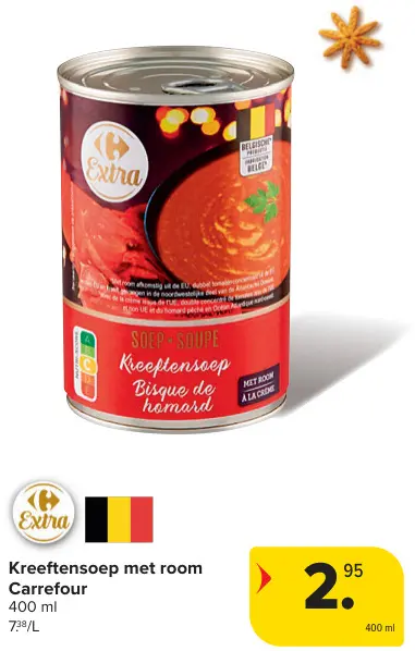 Promotie: Kreeftensoep met room