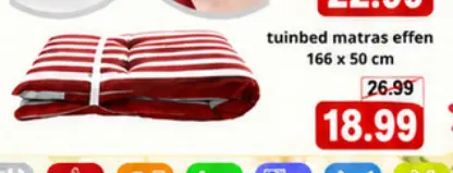 Promotie: Tuinbed matras effen
