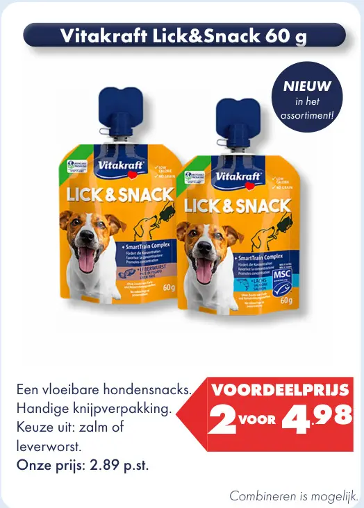 Aanbieding: Vitakraft Lick&Snack
