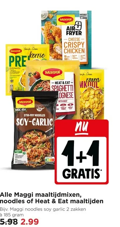 Aanbieding: Alle Maggi maaltijdmixen, noodles of Heat & Eat maaltijden