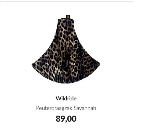 Aanbieding: Peuterdraagzak Savannah