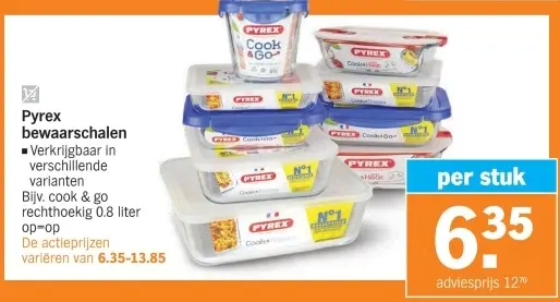 Aanbieding: bewaarschalen