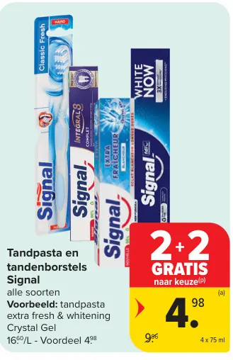 Promotie: Tandpasta en tandenborstels