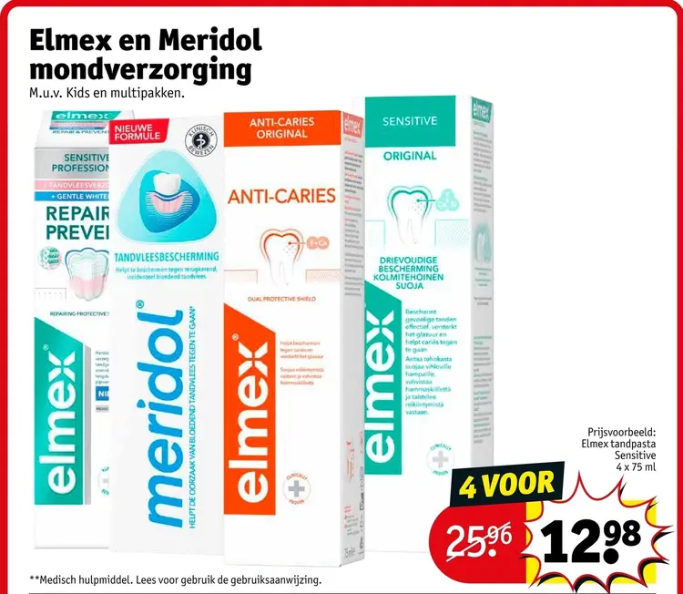 Aanbieding: Elmex en Meridol mondverzorging