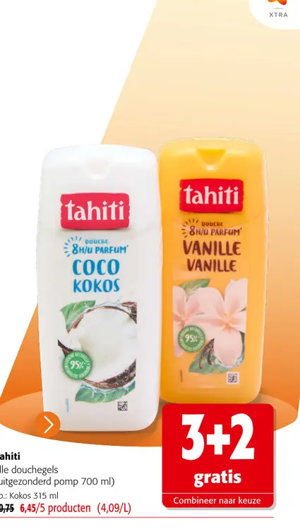 Promotie: TAHITI douchegel coconut milk