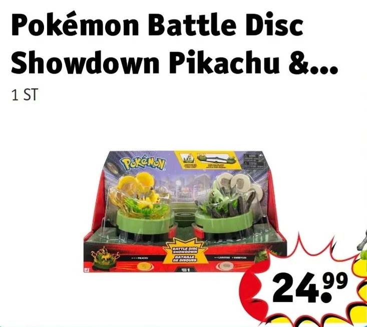 Offre: Pokémon Battle Disc Showdown Pikachu &...