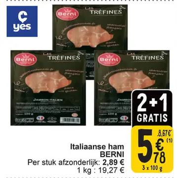 Aanbieding: Italiaanse ham