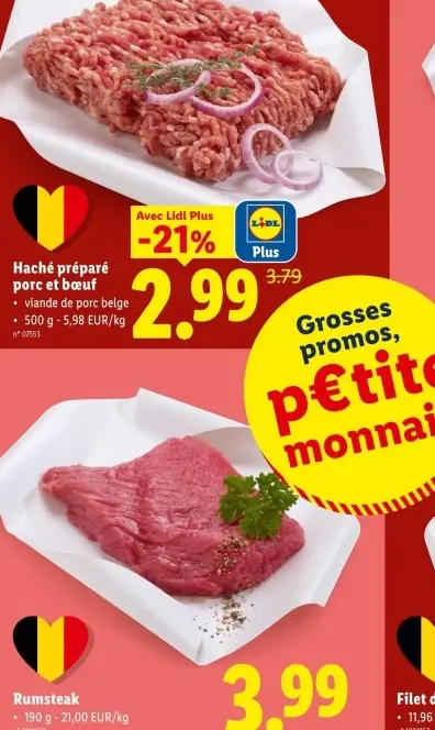 Offre: Haché préparé porc et bœuf
