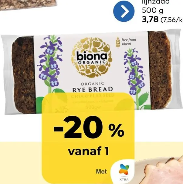 Promotie: Roggebrood met chia- en lijnzaad