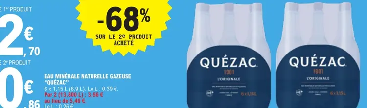 Promotie: Eau minérale naturelle gazeuse