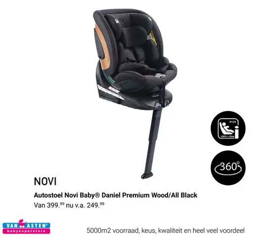 Aanbieding: Autostoel Novi Baby® Daniel Premium Wood/All