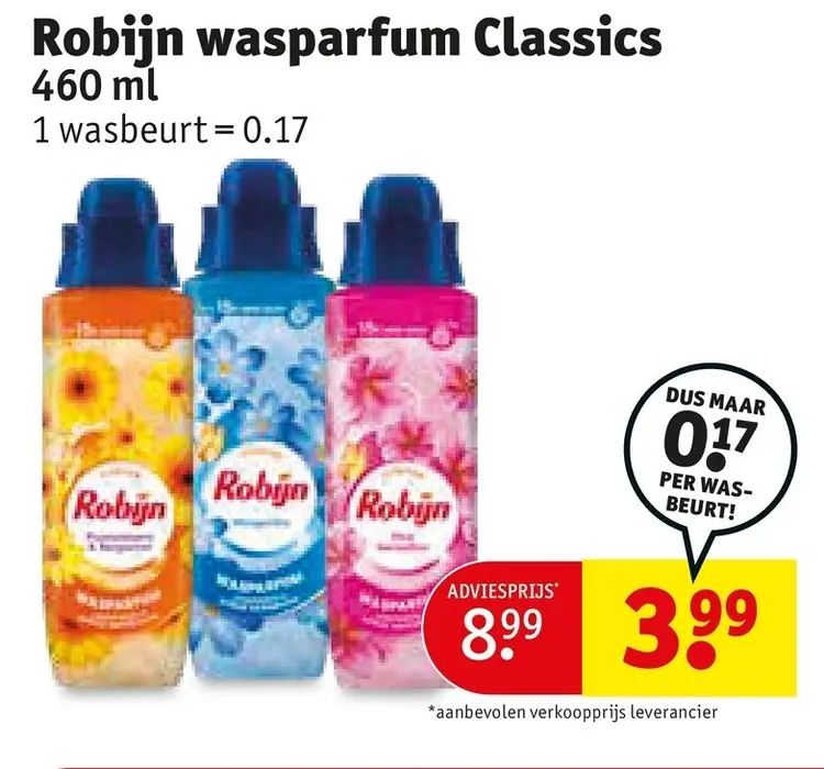 Promotie: Wasparfum Classics