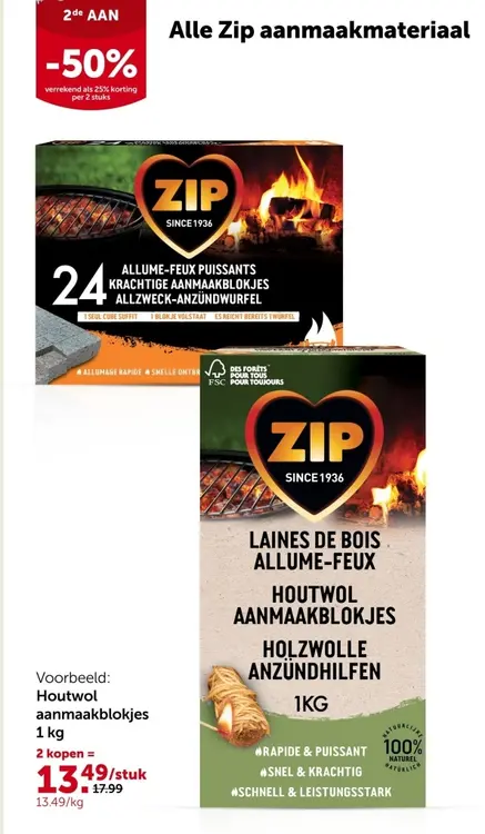 Promotie: Houtwol aanmaakblokjes