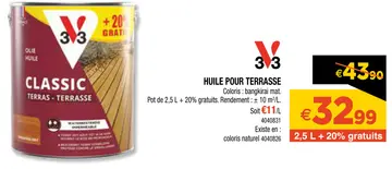Aanbieding: Huile pour terrasse