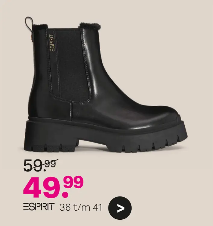 Aanbieding: Esprit chelsea boots