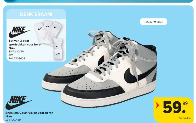 Promotie: Sneakers Court Vision voor heren