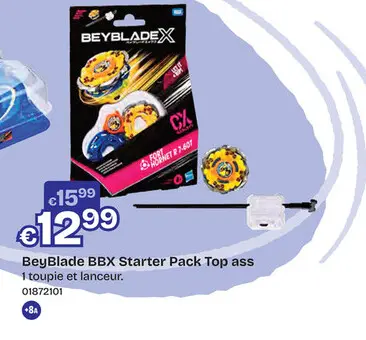 Offre: BeyBlade BBX Starter Pack Top ass