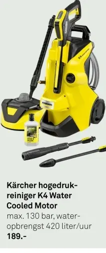 Aanbieding: Hogedruk-reiniger K4 Water Cooled Motor
