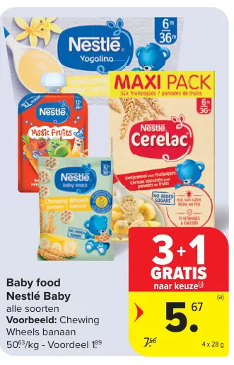 Promotie: Baby food