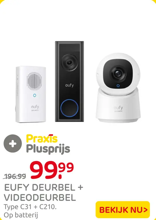 Aanbieding: Eufy deurbel + videodeurbel