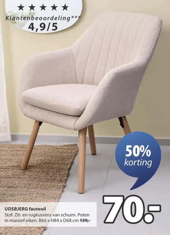 Aanbieding: UDSBJERG fauteuil
