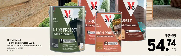 Promotie: Tuinhuisbeits Color