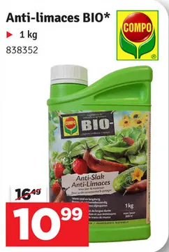 Aanbieding: Anti-limaces Bio 1 kg COMPO