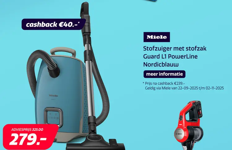 Aanbieding: Miele Guard L1 PowerLine Nordicblauw