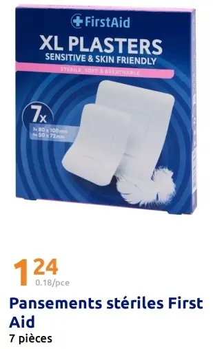 Offre: Pansements stériles First Aid