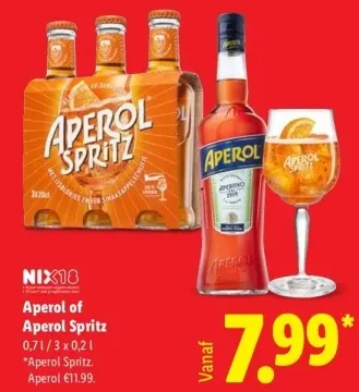 Aanbieding: Aperol of Aperol Spritz