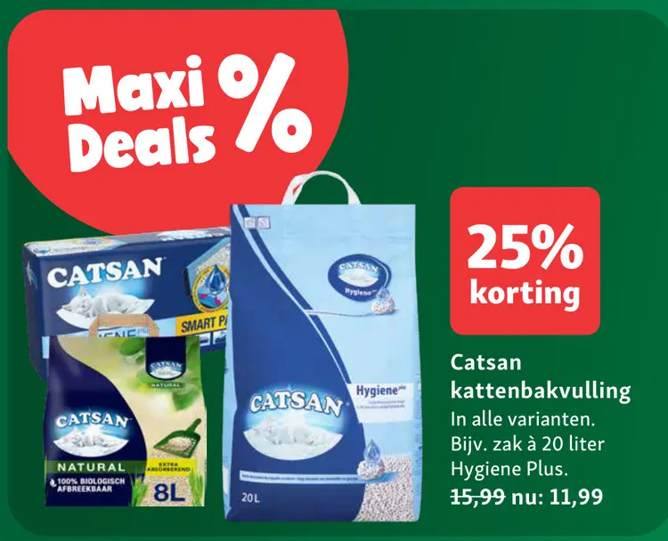 Aanbieding: kattenbakvulling