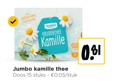 Promotie: Kamille thee