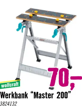 Aanbieding: WOLFCRAFT Werkbank Master 200