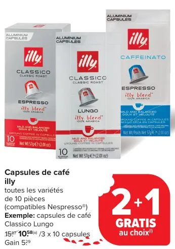 Offre: Capsules de café