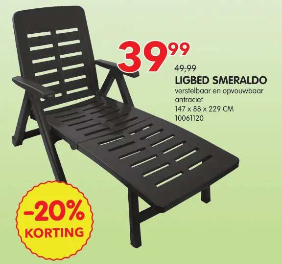 Promotie: Ligbed smeraldo