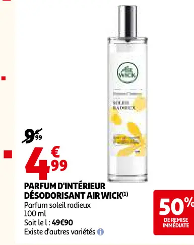 Offre: Parfum d'intérieur désodorisant