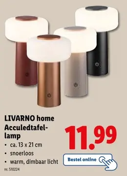Aanbieding: Acculedtafellamp