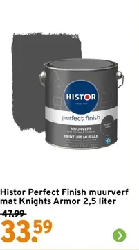 Aanbieding: Histor Perfect Finish muurverf mat Knights Armor