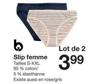 Offre: Slip femme