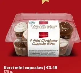 Aanbieding: Kerst mini cupcakes
