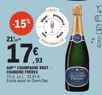 Promotie: Champagne brut