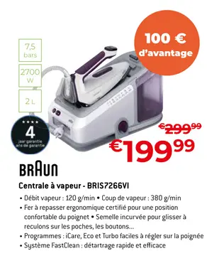 Offre: Centrale à vapeur - BRIS7266VI