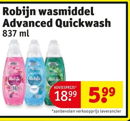 Aanbieding: wasmiddel Advanced Quickwash